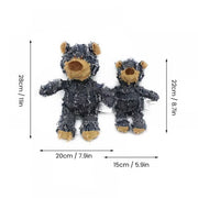 Indestructible Bear Plush Dog Toy