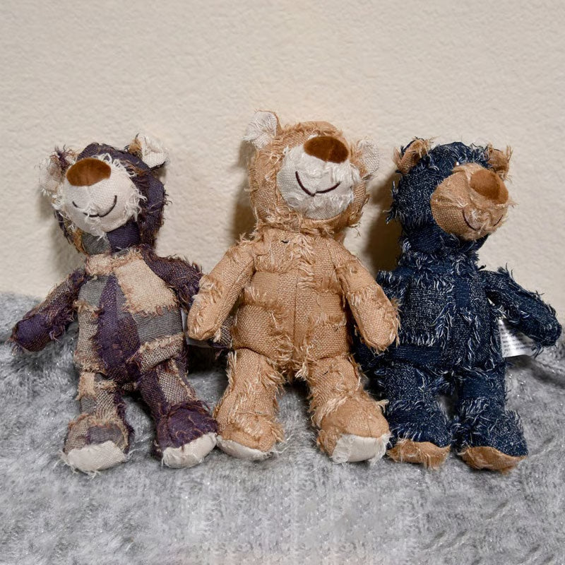 Indestructible Bear Plush Dog Toy