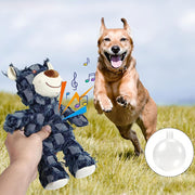 Indestructible Bear Plush Dog Toy