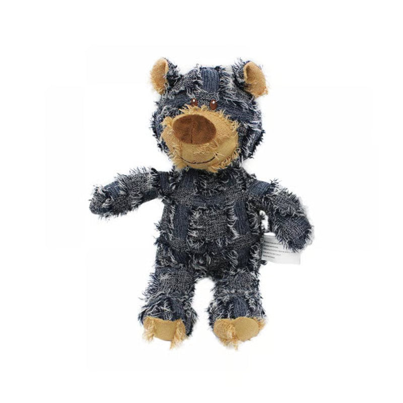Indestructible Bear Plush Dog Toy