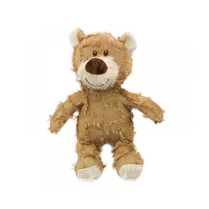 Indestructible Bear Plush Dog Toy