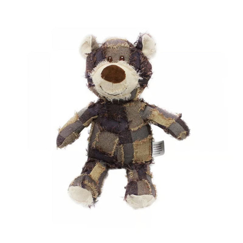 Indestructible Bear Plush Dog Toy