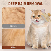 Self-Cleaning Pet Flea Comb & Grooming Brush